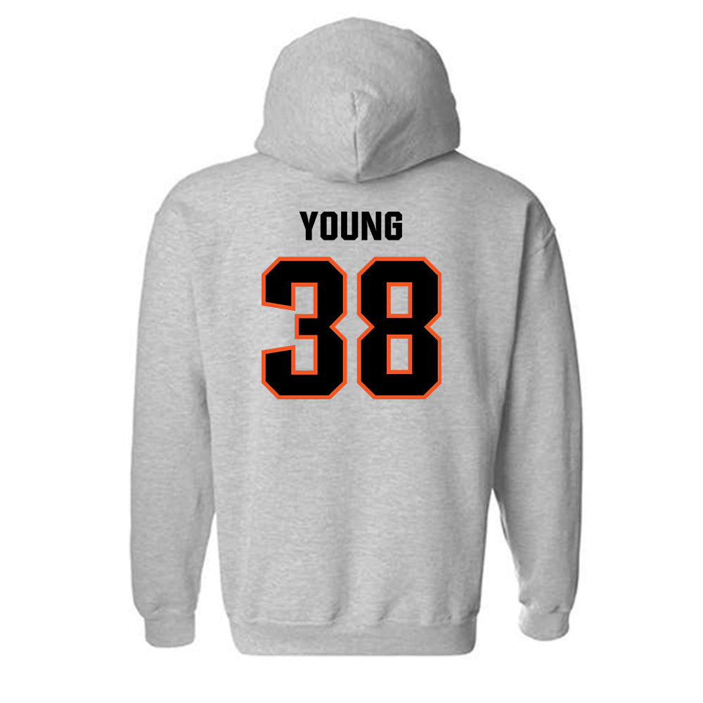 Oklahoma State - NCAA Football : Carlveon Young - Classic Shersey Hooded Sweatshirt-1