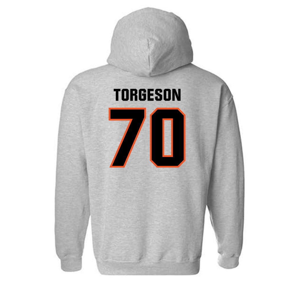 Oklahoma State - NCAA Football : Shaun Torgeson - Classic Shersey Hooded Sweatshirt-1