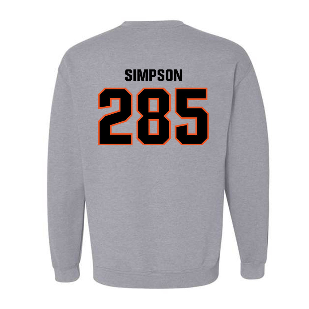 Oklahoma State - NCAA Wrestling : Hayden Simpson - Classic Shersey Crewneck Sweatshirt-1