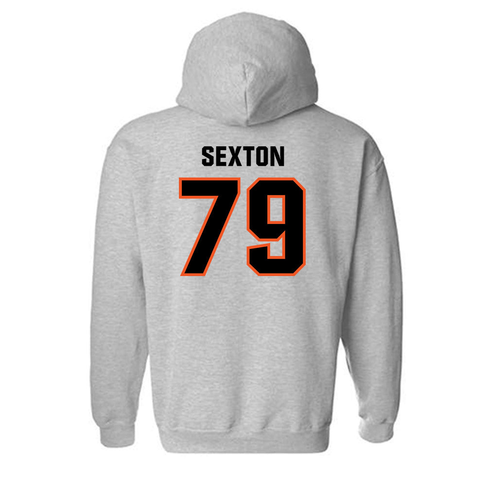 Oklahoma State - NCAA Football : Jacob Sexton - Classic Shersey Hooded Sweatshirt-1