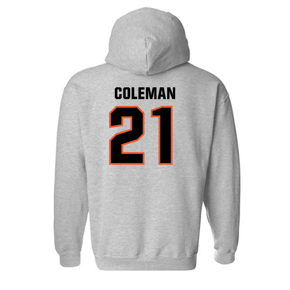Oklahoma State - NCAA Men's Basketball : Isaiah Coleman - Classic Shersey Hooded Sweatshirt-1