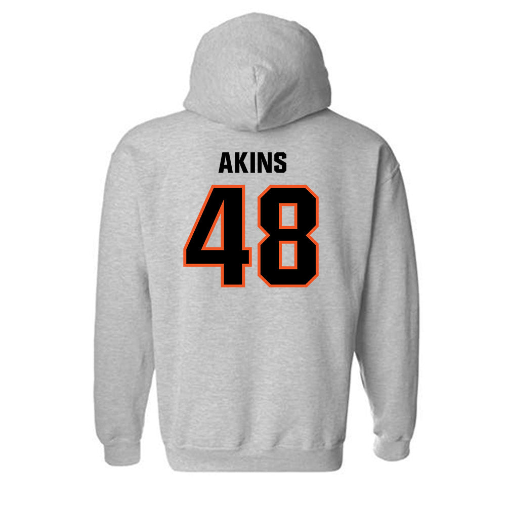 Oklahoma State - NCAA Football : Nolan Akins - Classic Shersey Hooded Sweatshirt-1