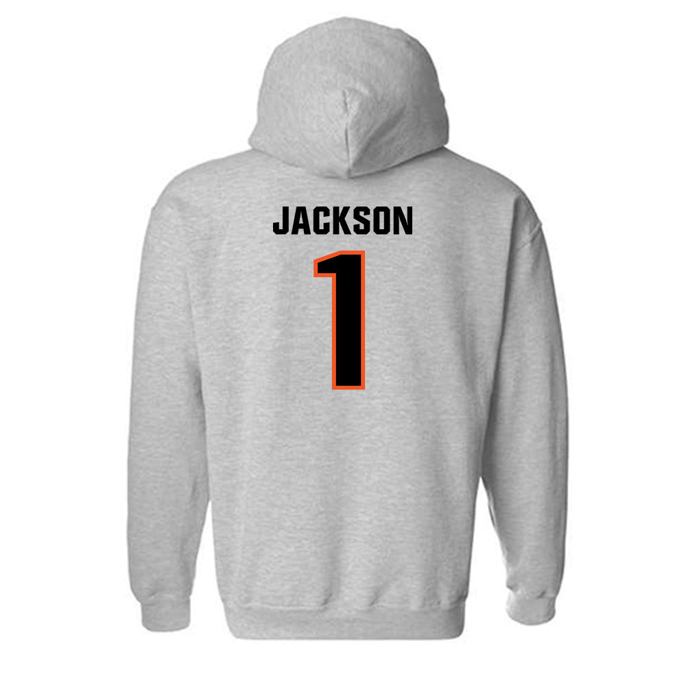 Oklahoma State - NCAA Football : Evan Jackson - Classic Shersey Hooded Sweatshirt-1