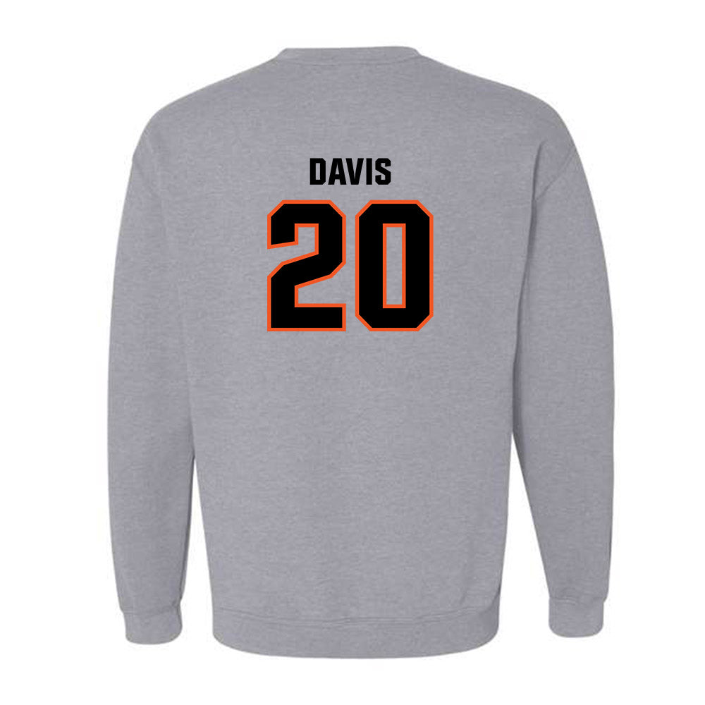 Oklahoma State - NCAA Football : Taurean Davis - Classic Shersey Crewneck Sweatshirt-1