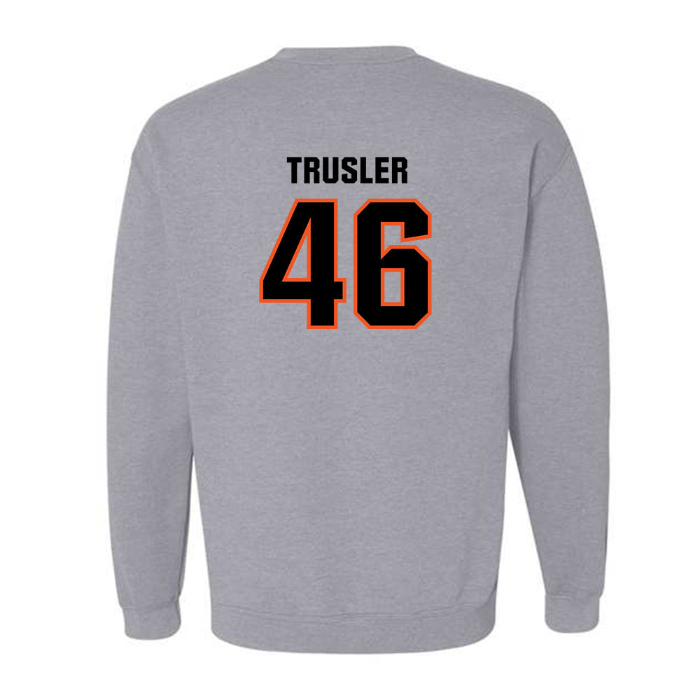Oklahoma State - NCAA Football : Hunter Trusler - Classic Shersey Crewneck Sweatshirt-1