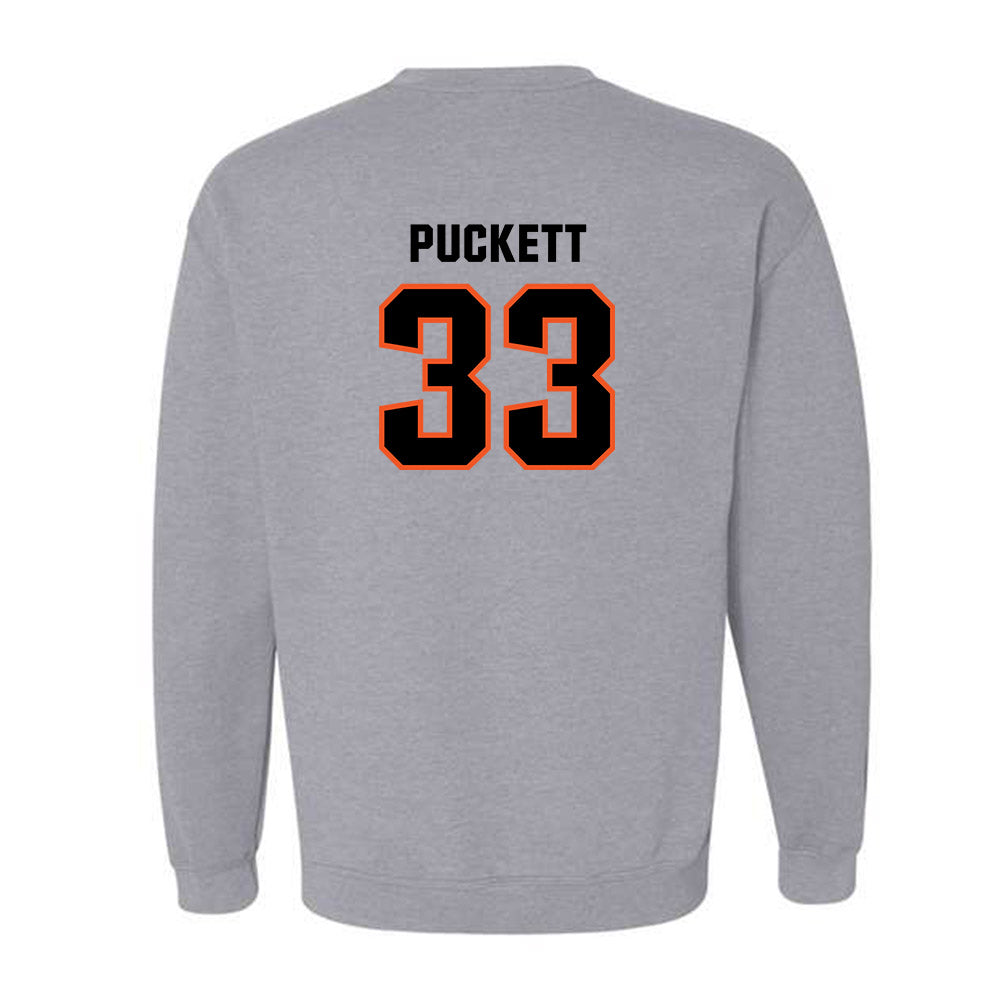 Oklahoma State - NCAA Football : Jack Puckett - Classic Shersey Crewneck Sweatshirt-1