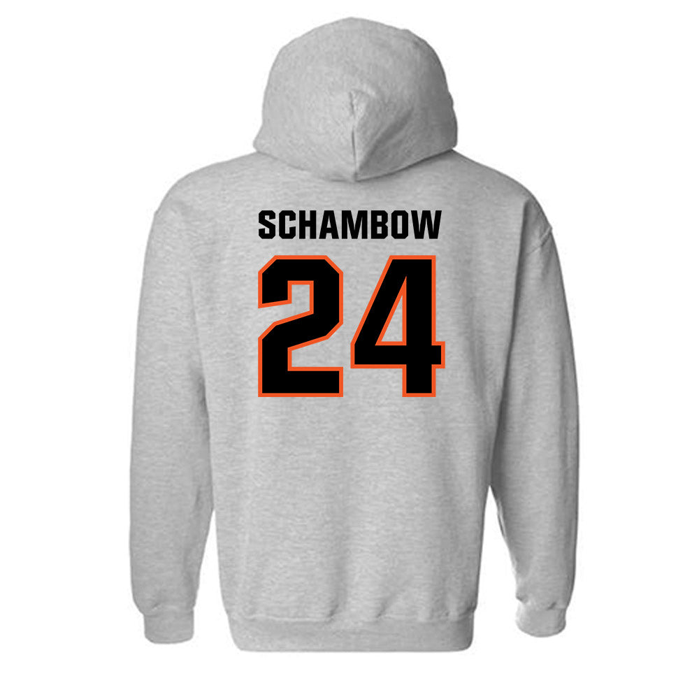 Oklahoma State - NCAA Baseball : Quinn Schambow - Classic Shersey Hooded Sweatshirt-1