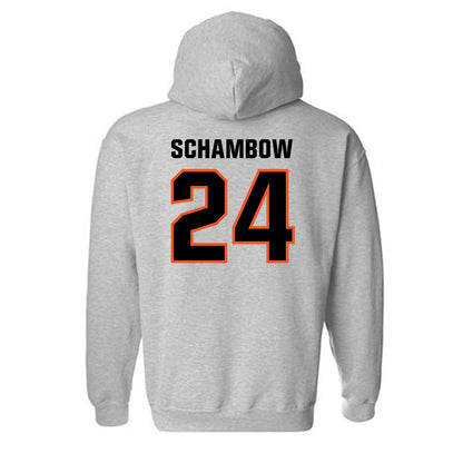 Oklahoma State - NCAA Baseball : Quinn Schambow - Classic Shersey Hooded Sweatshirt-1