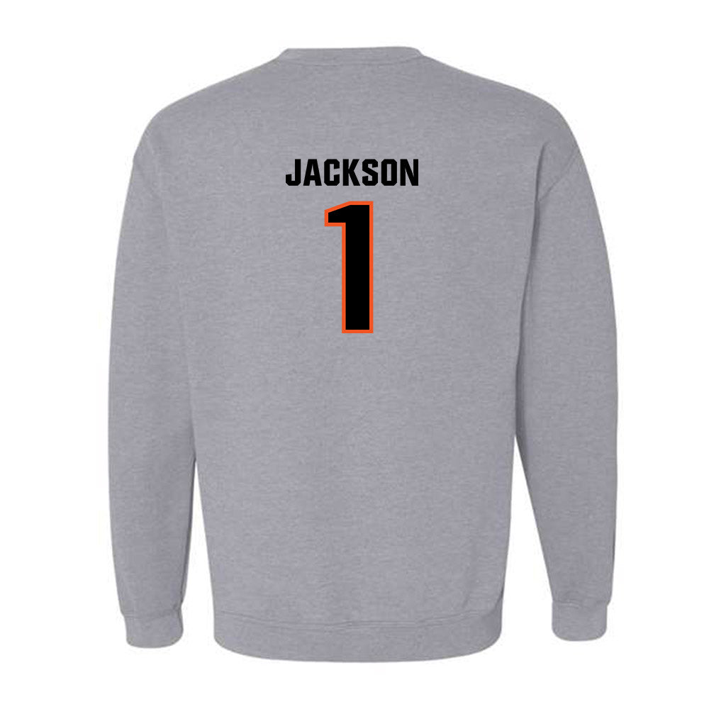 Oklahoma State - NCAA Football : Evan Jackson - Classic Shersey Crewneck Sweatshirt-1