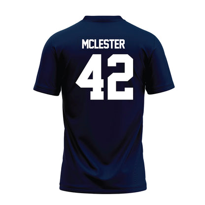 Georgia Southern - NCAA Football : Braxtin Mclester - Navy Premium Football Jersey-1