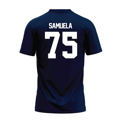 Georgia Southern - NCAA Football : Kingtriton Samuela - Navy Premium Football Jersey-1