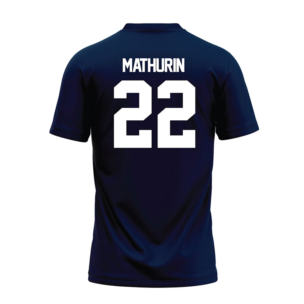 Georgia Southern - NCAA Football : Jarvis Mathurin - Navy Premium Football Jersey-1