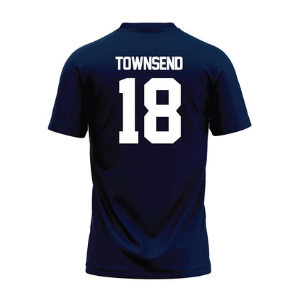Georgia Southern - NCAA Football : Trey Townsend - Navy Premium Football Jersey-1
