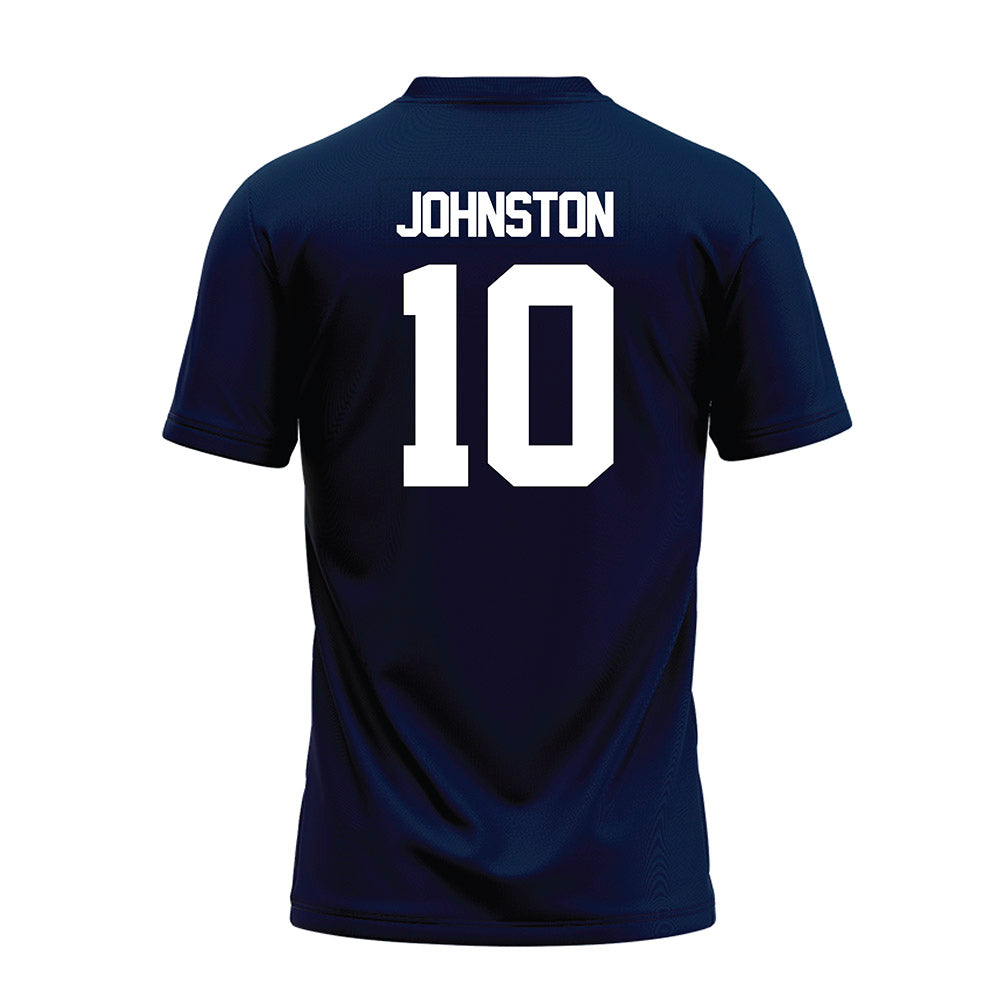 Georgia Southern - NCAA Football : Charlie Johnston - Navy Premium Football Jersey-1