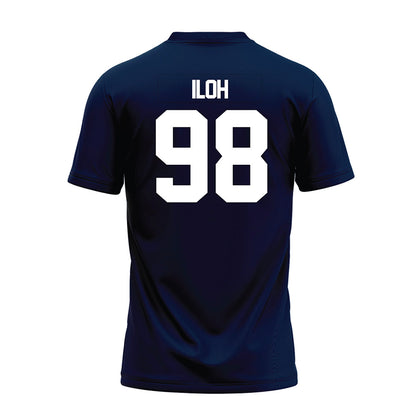 Georgia Southern - NCAA Football : Uche Iloh - Navy Premium Football Jersey-1