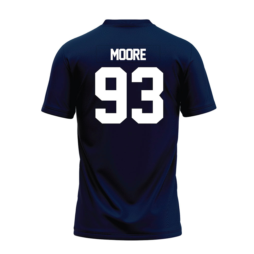 Georgia Southern - NCAA Football : Caleb Moore - Navy Premium Football Jersey-1