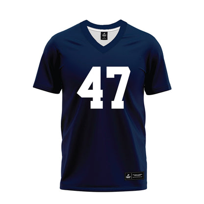 Georgia Southern - NCAA Football : Xavier Brown - Navy Premium Football Jersey-0