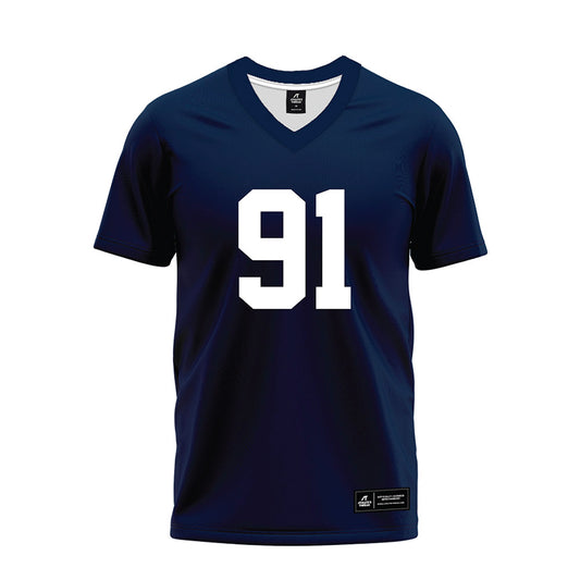 Georgia Southern - NCAA Football : Evan Scruggs - Navy Premium Football Jersey-0