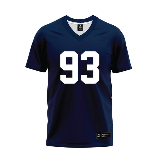 Georgia Southern - NCAA Football : Gaines Wood - Navy Premium Football Jersey-0