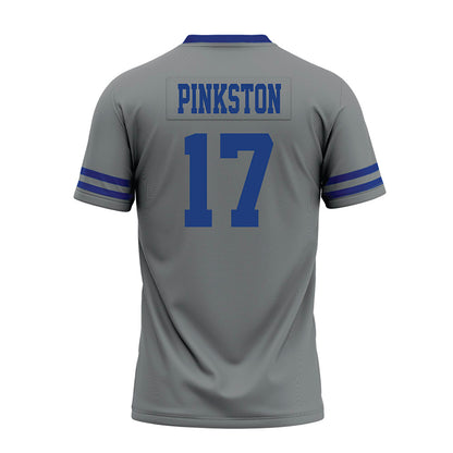Memphis - NCAA Football : Chase Pinkston - Grey Premium Football Jersey-1