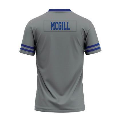Memphis - NCAA Football : Isaiah McGill - Grey Premium Football Jersey-1