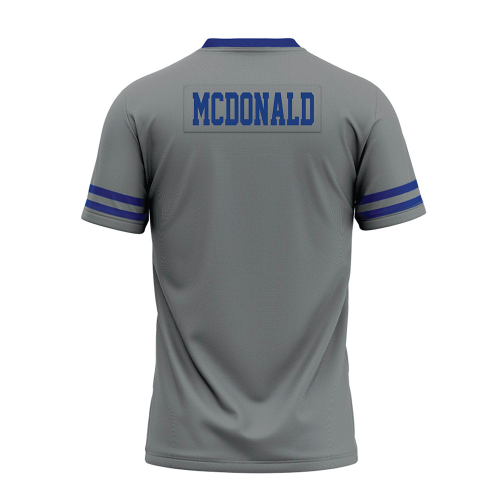 Memphis - NCAA Football : Trey McDonald - Grey Premium Football Jersey-1