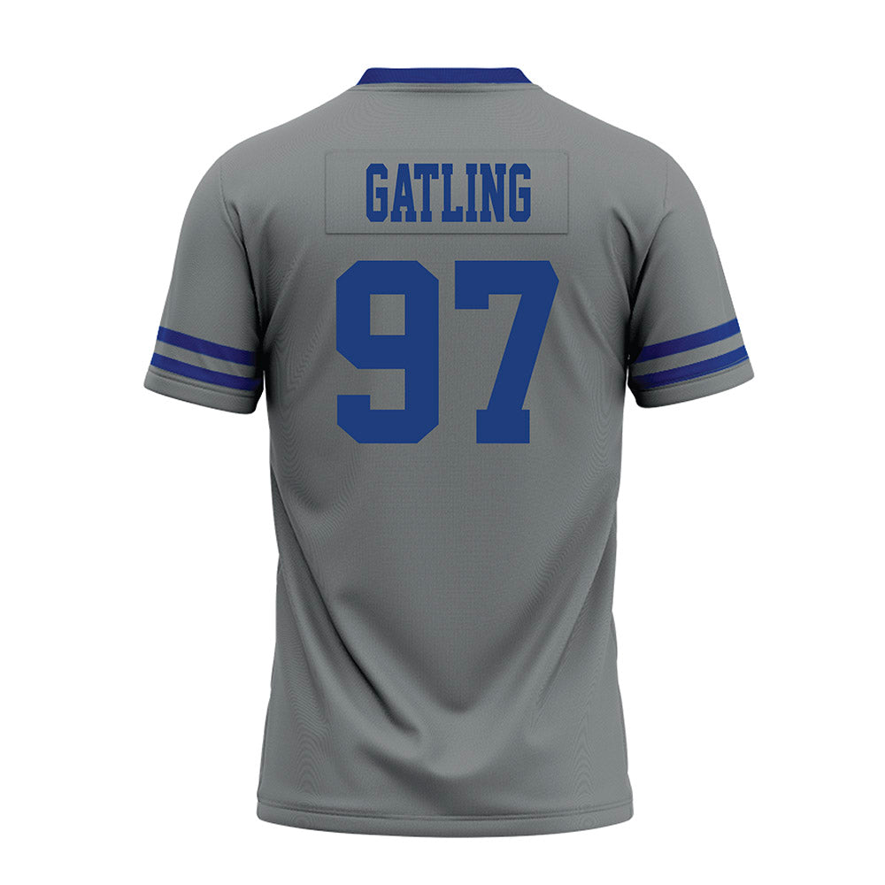 Memphis - NCAA Football : Jacari Gatling - Grey Premium Football Jersey-1