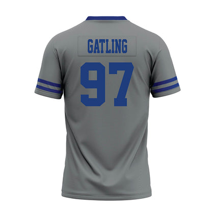 Memphis - NCAA Football : Jacari Gatling - Grey Premium Football Jersey-1