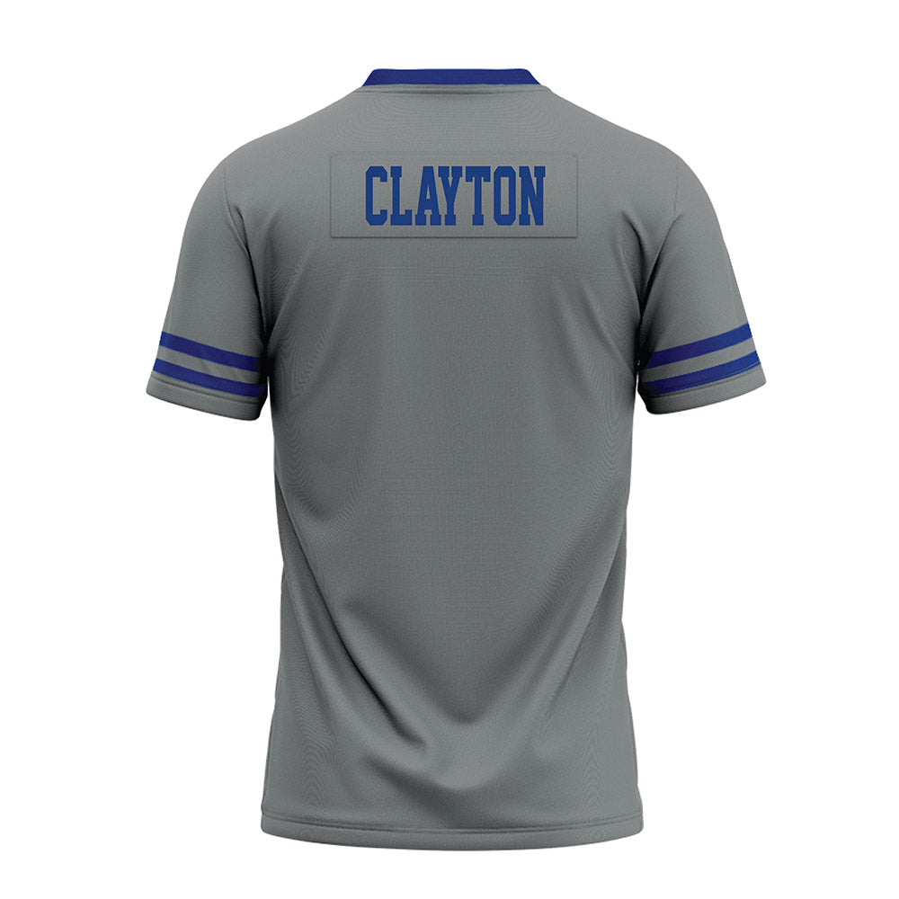 Memphis - NCAA Football : Jer'Quise Clayton - Grey Premium Football Jersey-1