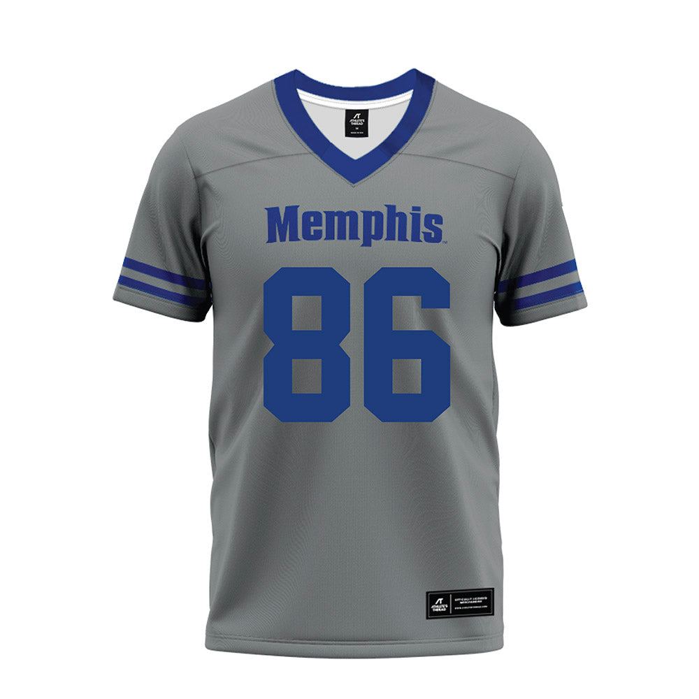 Memphis - NCAA Football : Jonathan Harding - Grey Premium Football Jersey-0