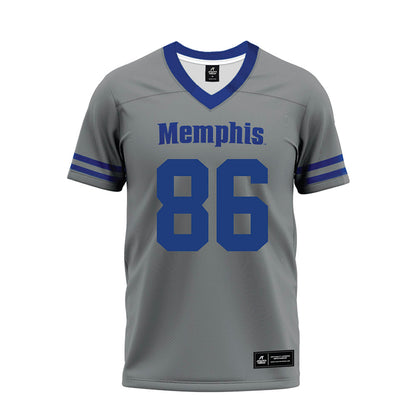 Memphis - NCAA Football : Jonathan Harding - Grey Premium Football Jersey-0