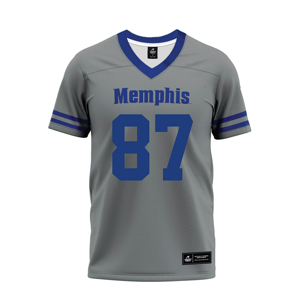 Memphis - NCAA Football : Garrett Essner - Grey Premium Football Jersey-0