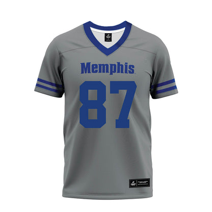 Memphis - NCAA Football : Garrett Essner - Grey Premium Football Jersey-0