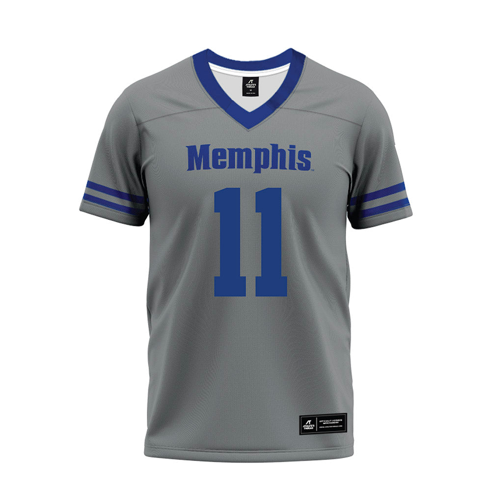 Memphis - NCAA Football : Jermane Hayes - Grey Premium Football Jersey-0