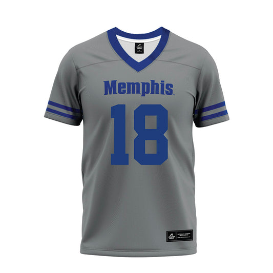 Memphis - NCAA Football : Joey Hunter - Grey Premium Football Jersey-0