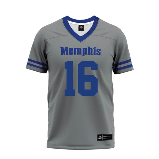 Memphis - NCAA Football : Chris Stokes - Grey Premium Football Jersey-0