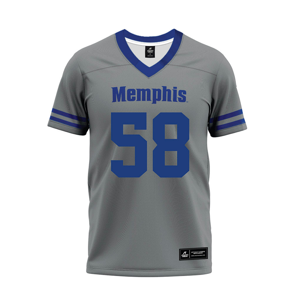 Memphis - NCAA Football : Bryce Vaughn - Grey Premium Football Jersey-0