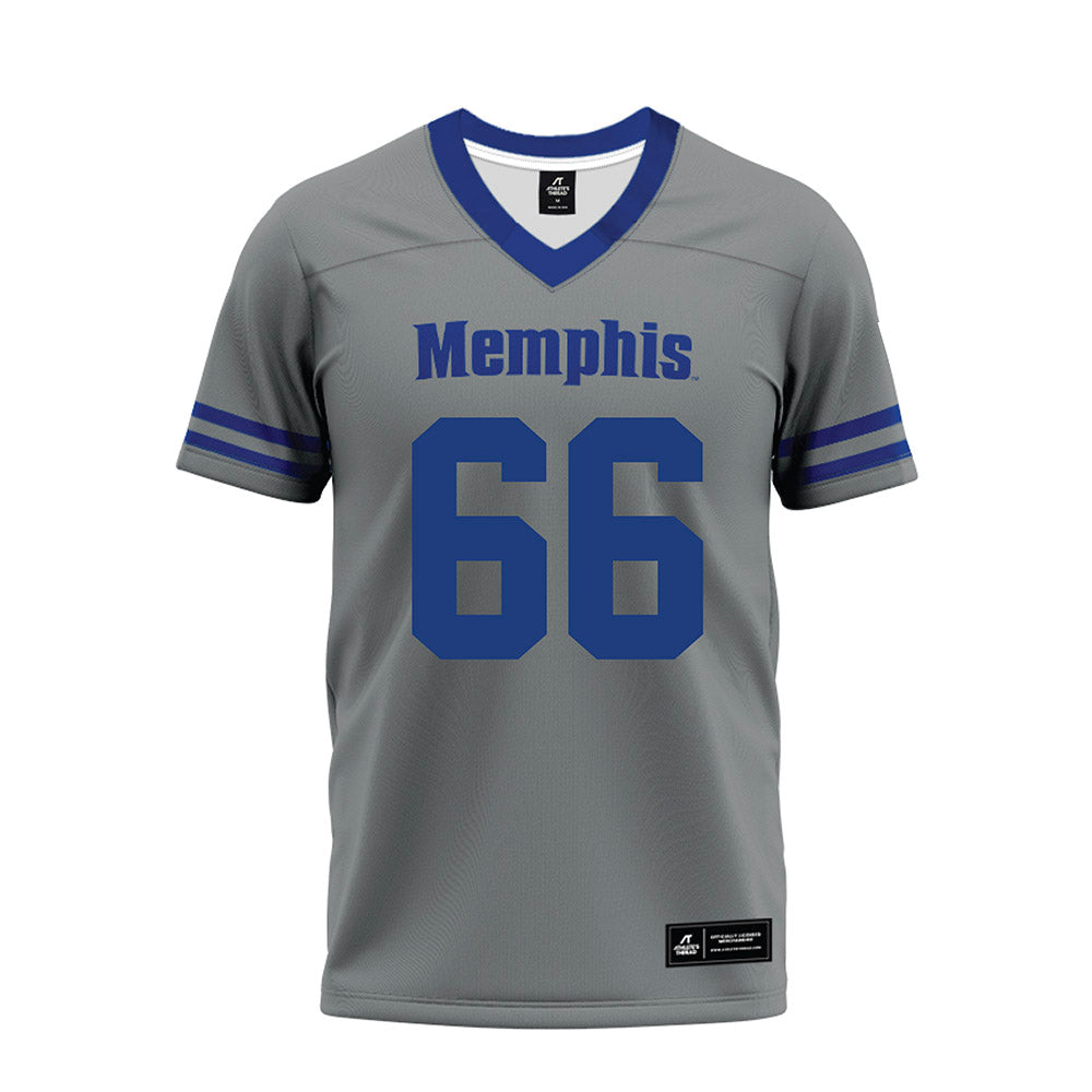 Memphis - NCAA Football : Carde Smith - Grey Premium Football Jersey-0