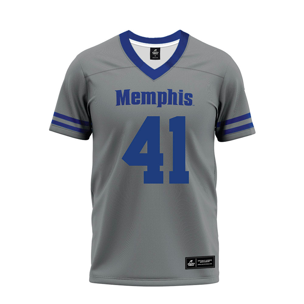 Memphis - NCAA Football : Tylon Nash - Grey Premium Football Jersey-0