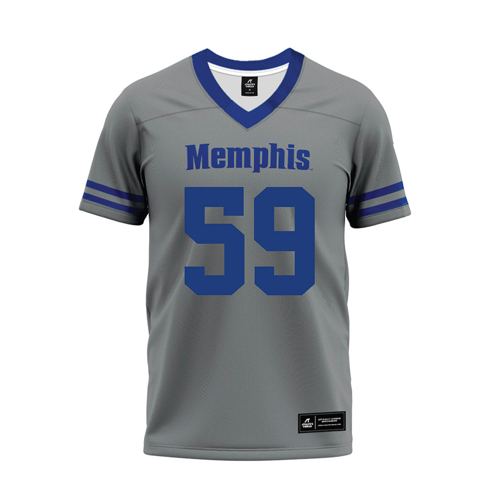 Memphis - NCAA Football : Aaron Karas - Grey Premium Football Jersey-0