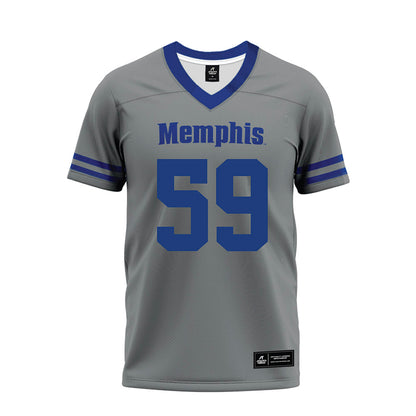 Memphis - NCAA Football : Aaron Karas - Grey Premium Football Jersey-0