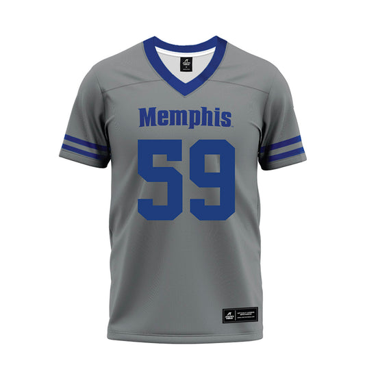 Memphis - NCAA Football : Aaron Karas - Grey Premium Football Jersey-0