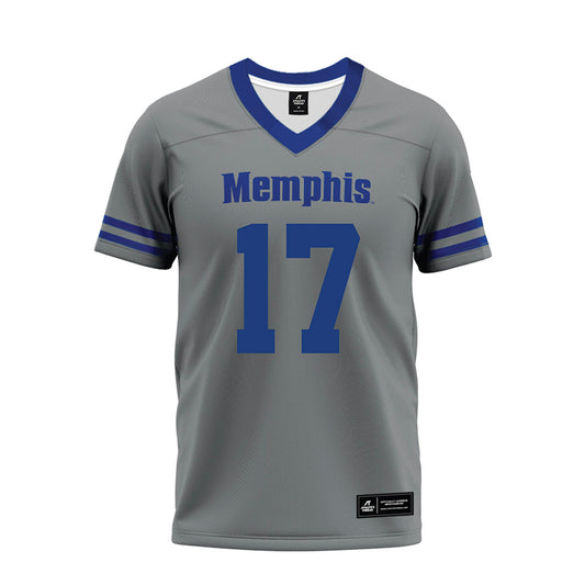 Memphis - NCAA Football : Chase Pinkston - Grey Premium Football Jersey-0