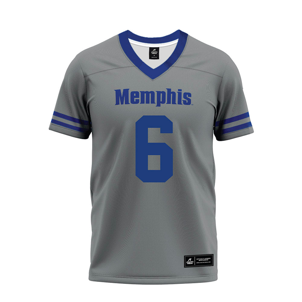 Memphis - NCAA Football : Jaylin Carter - Grey Premium Football Jersey-0