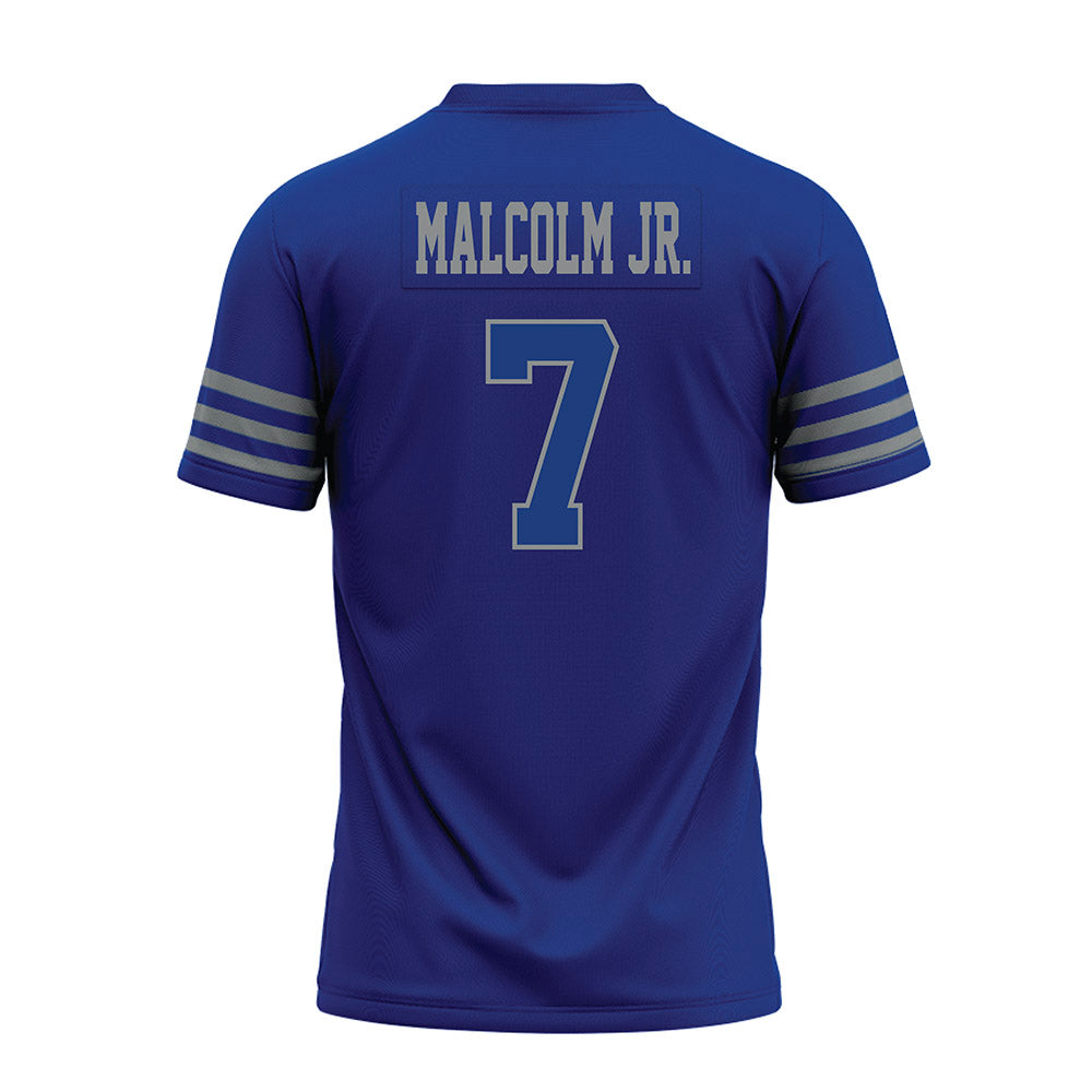 Memphis - NCAA Football : Darius Malcolm Jr. - Blue Premium Football Jersey-1
