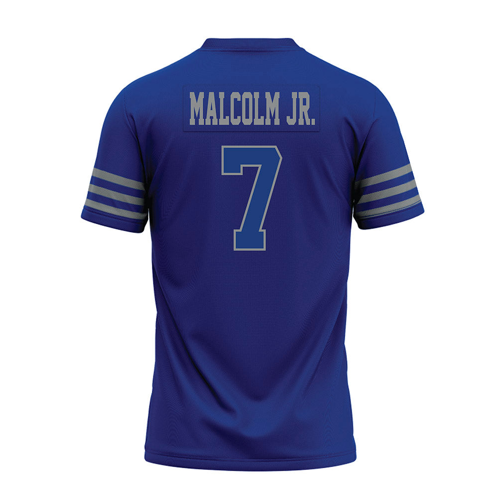 Memphis - NCAA Football : Darius Malcolm Jr. - Blue Premium Football Jersey-1