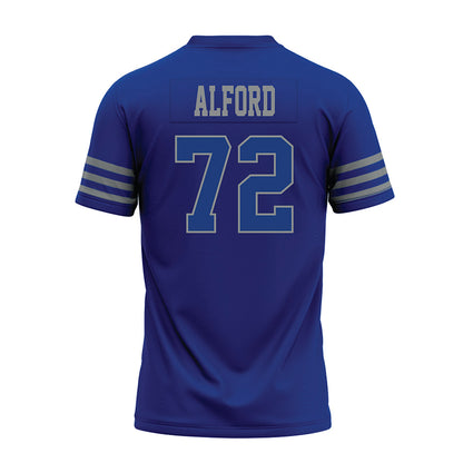 Memphis - NCAA Football : Eddie Alford - Blue Premium Football Jersey-1