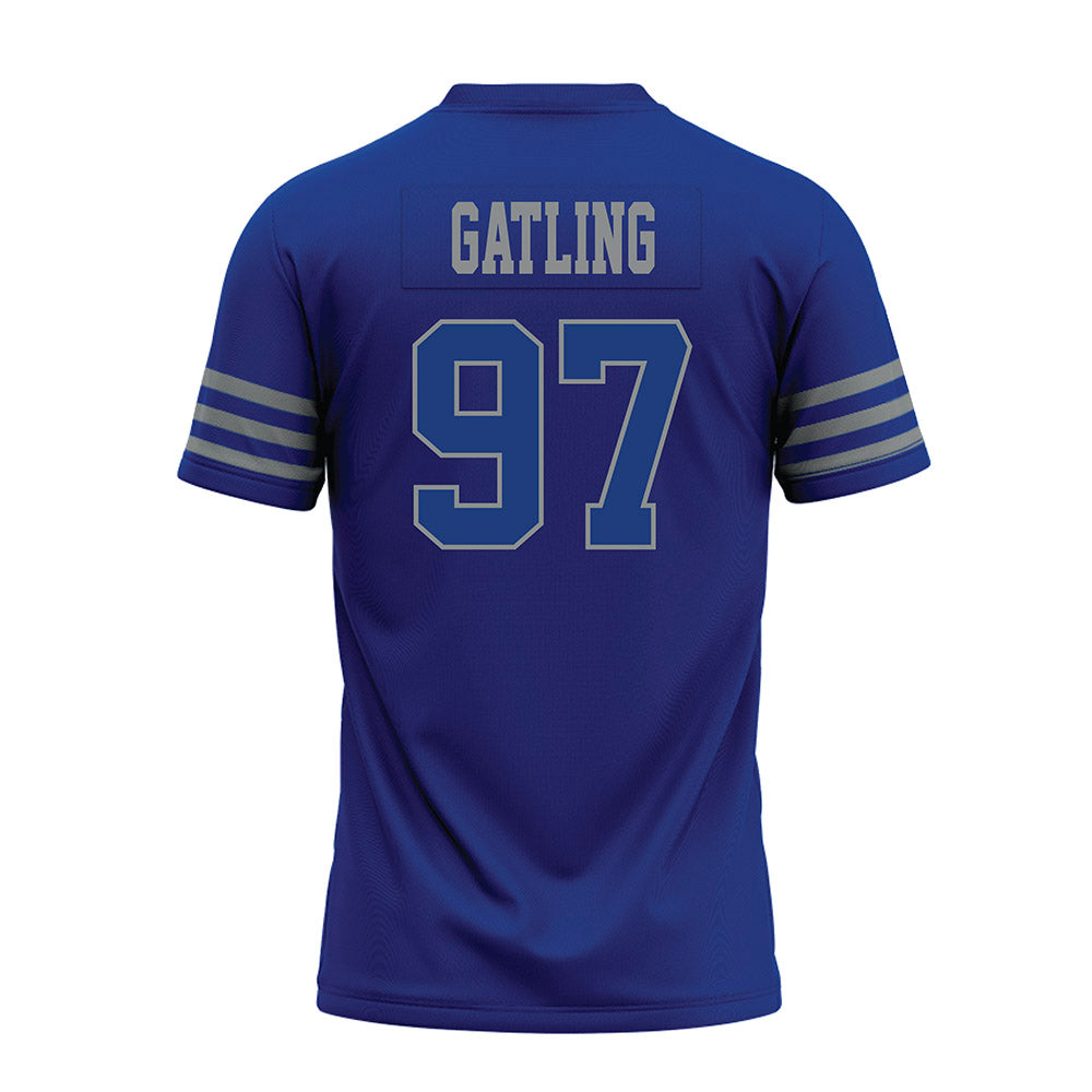 Memphis - NCAA Football : Jacari Gatling - Blue Premium Football Jersey-1