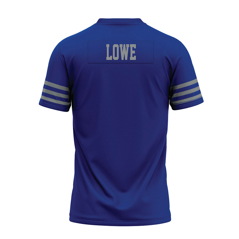 Memphis - NCAA Football : Devan Lowe - Blue Premium Football Jersey-1