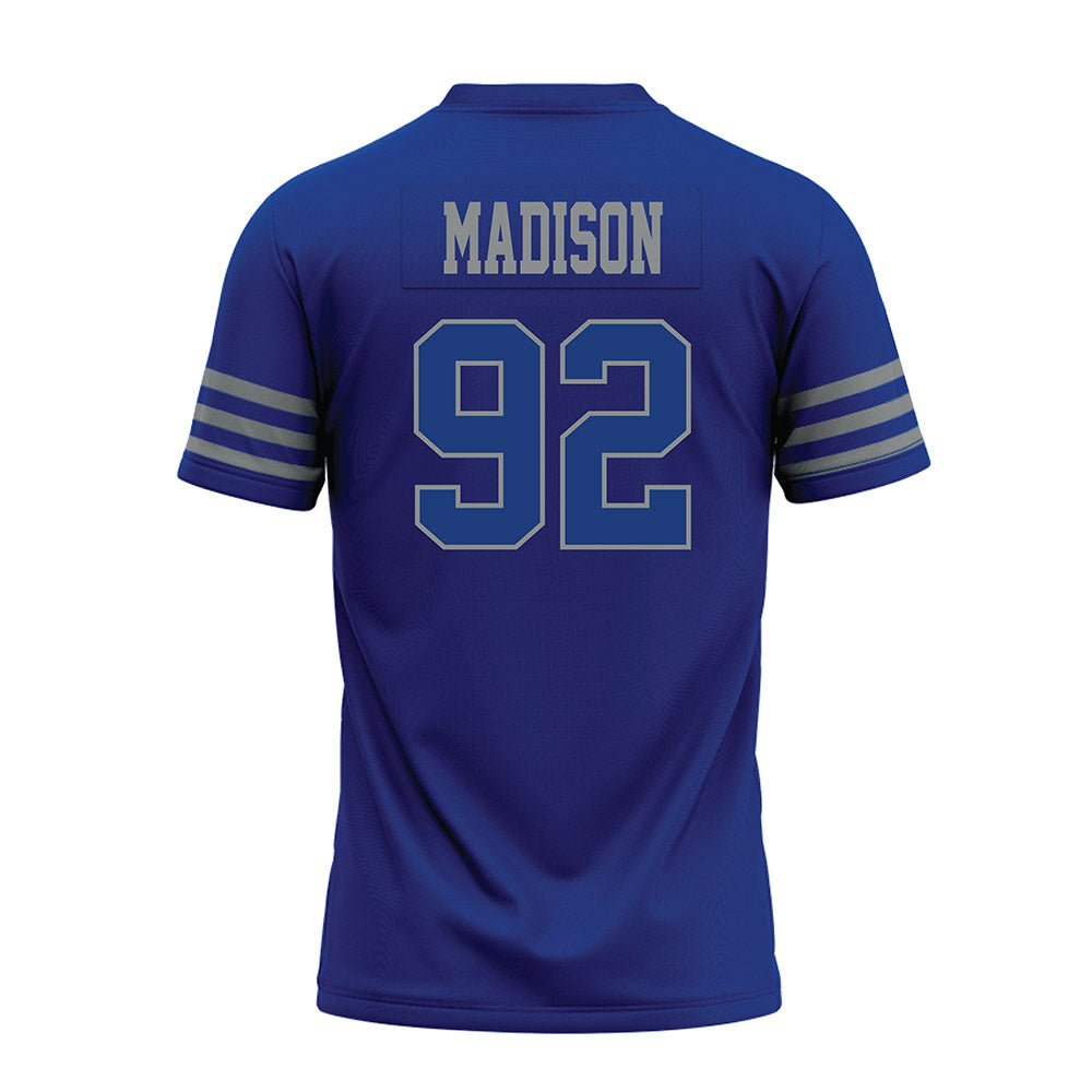 Memphis - NCAA Football : JaQuentin Madison - Blue Premium Football Jersey-1